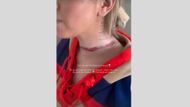 Eli Moulton's scarf incident (Image via Instagram/@eli__moulton)